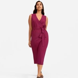 NWT Everlane Japanese Go-Weave Sleeveless Wrap Dress